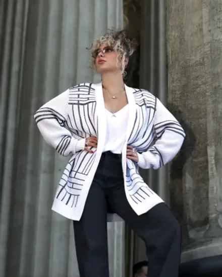 Кардиган с планкой