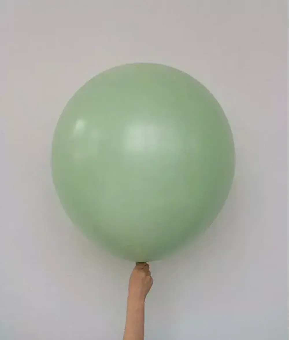 B шар гигант 24"/60 см кремовый киви (БГ-90) 