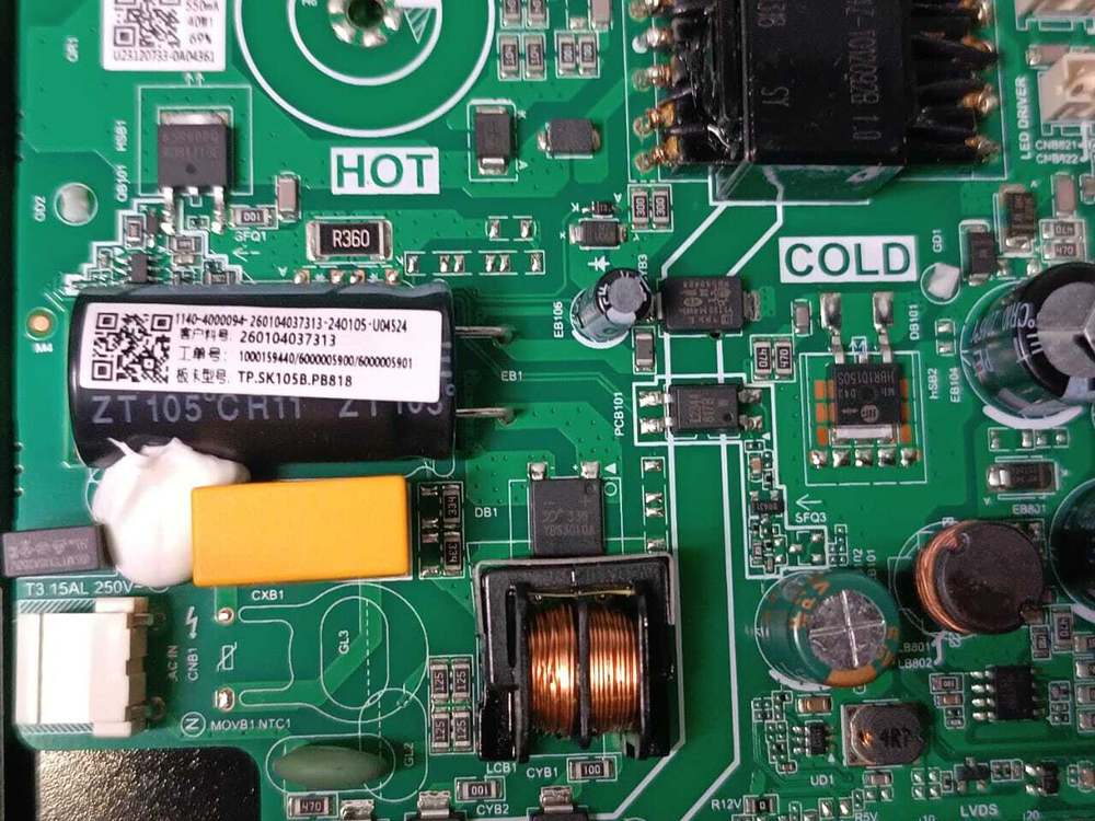 Main плата (260104037313) для телевизора Blackton PCB 24F32B / BT 24F32B