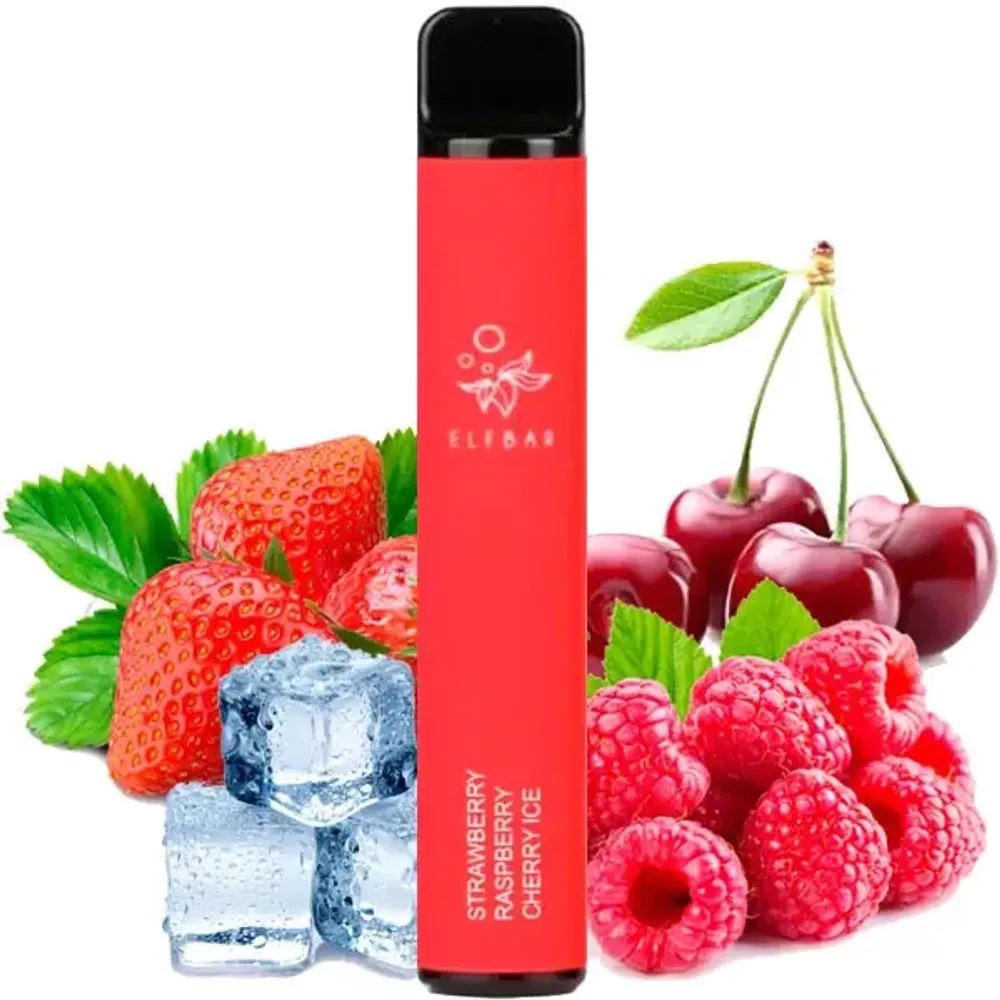 Elf Bar 1500 - Strawberry Raspberry Cherry Ice (5% nic)