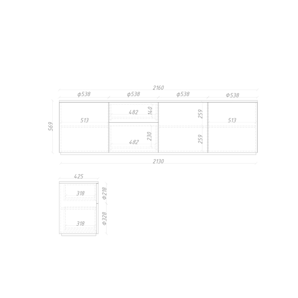 Тумба напольная ML037L