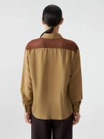 Рубашка со вставками из сетки OLA OLA