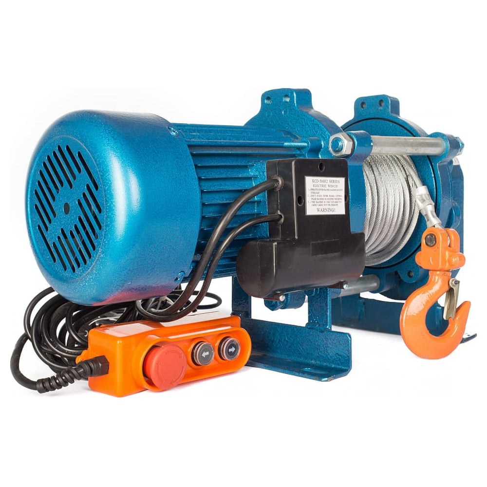 Лебедка TOR ЛЭК-750 E21 (KCD) 750/1500 кг 380 В с канатом 70/35 м