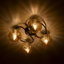 Citilux Эрни CL122145 Люстра потолочная Чёрная