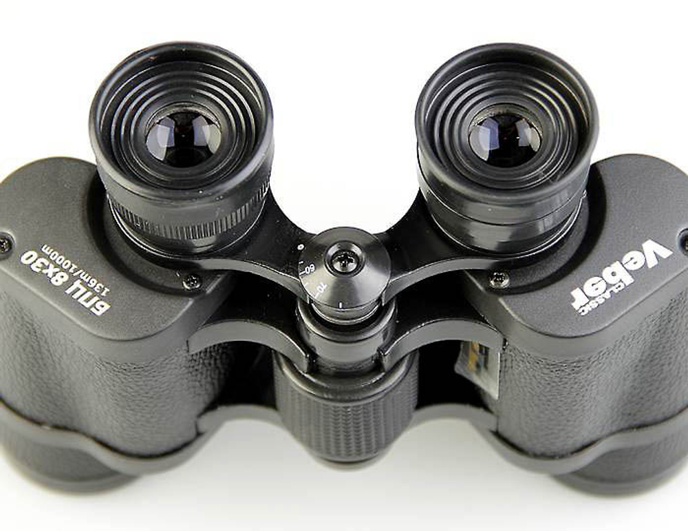 Бинокль Veber Classic БПЦ 8x30 VL черный, кожа [10948]