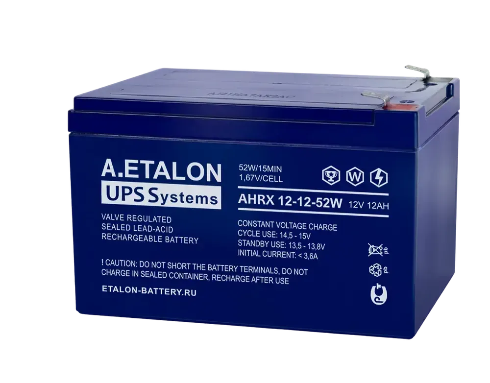 Аккумулятор A.ETALON AHRX 12-12-52W