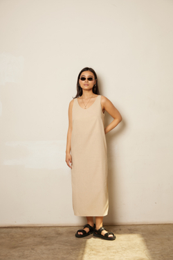 Сарафан льняной прямой