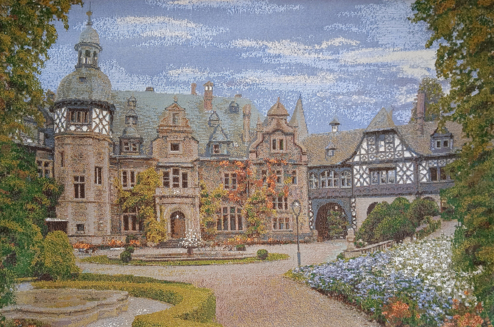 Декоративная гобеленовая наволочка для интерьерной подушки Династия 68х47