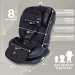 Автокресло (0-36) Sweet Baby Suburban 360 Isofix Black
