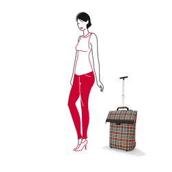Сумка-тележка trolley m glencheck red