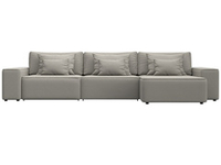 Диван угловой Лига-074 угол универсальный РОГОЖКА Амур 02 бежевый