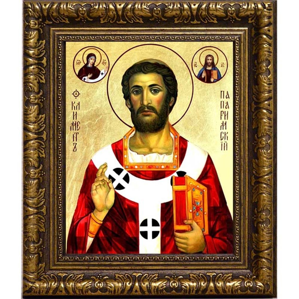 Климент Римский Священномученик папа Римский. Икона на холсте.