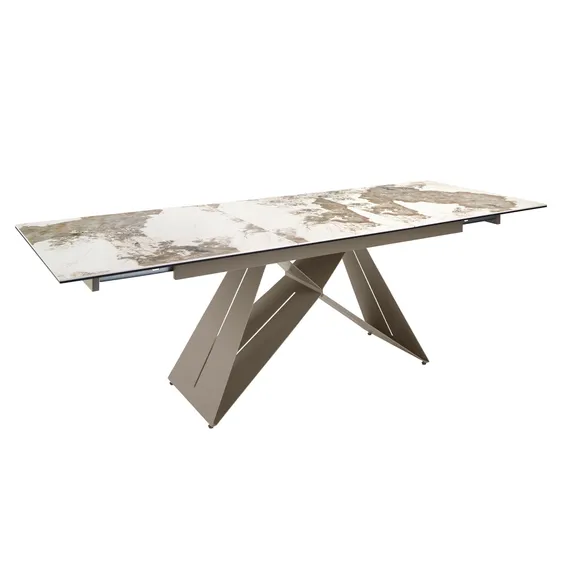 Раздвижной обеденный стол 1114/MC2207DT из мраморной керамики