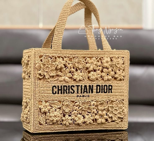Сумка Christian Dior из рафии подробный видео мастер-класс