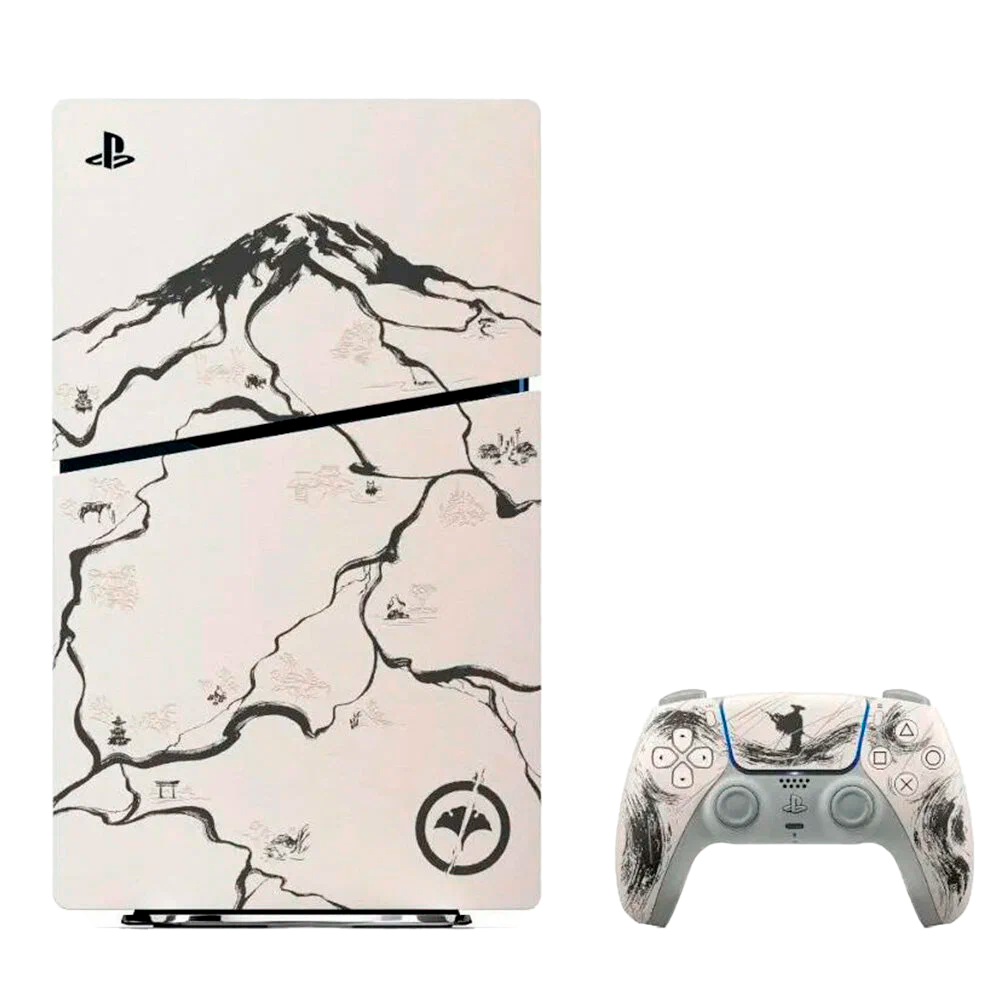 Игровая консоль Sony PlayStation 5 Slim 1TB (Версия с дисководом), Ghost of Yotei Black Limited Edition