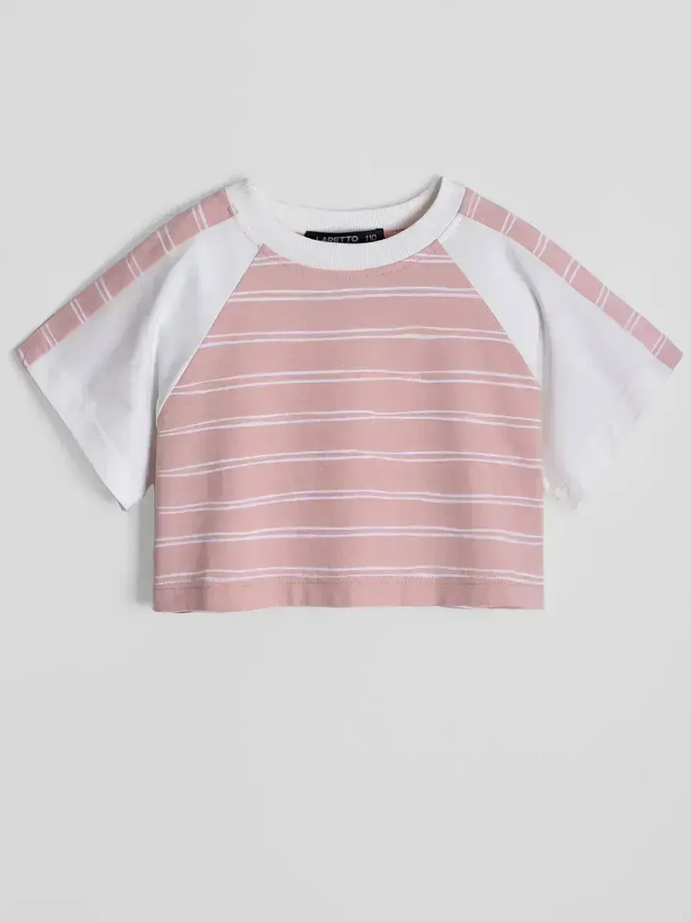 Футболка для девочки укороченная оверсайз