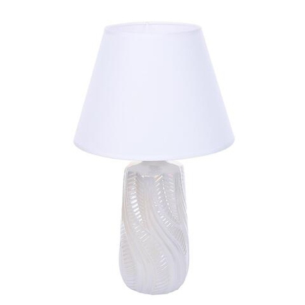 8211/1T CLASSI LN25 000 белый жемчужный/белый, керамика/текстиль Настольная лампа Е27 1*60W 220V SINNA