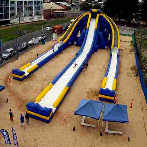 Надувная прямая водная горка «Трезубец», 58*18*11 м