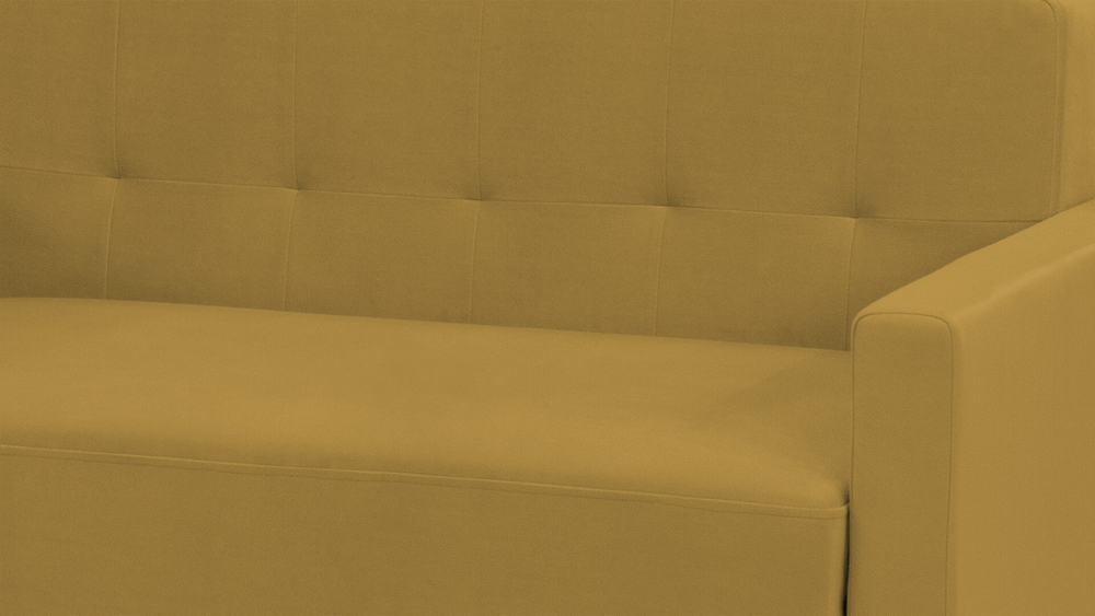 Диван Топ Лайт Velutto 56 120*87*82 см, желтый Велютто Выкатной Фиеста