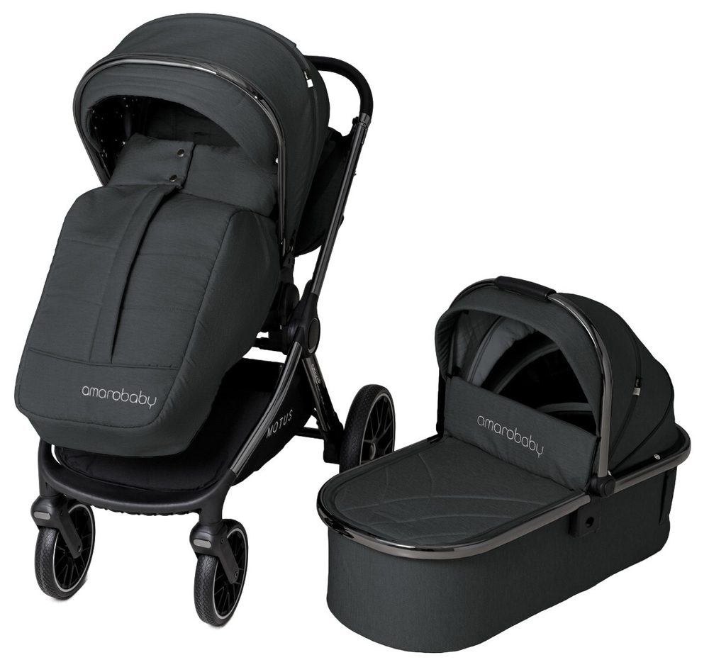 Детская коляска AmaroBaby Motus 2 в 1 черный