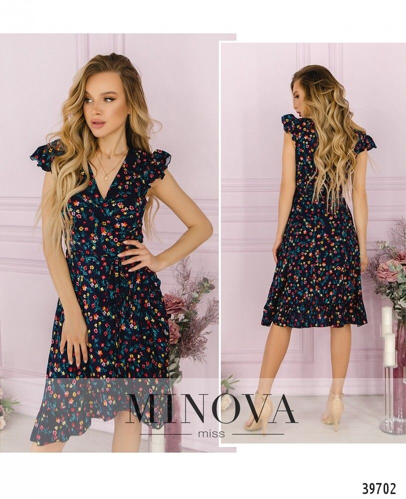 Платье 2007-джинс Minova Платье 2007-джинс Minova