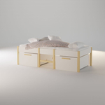 Комплект выдвижных ящиков под кровать Ами с уникальной сосновой ручкой, 2 шт