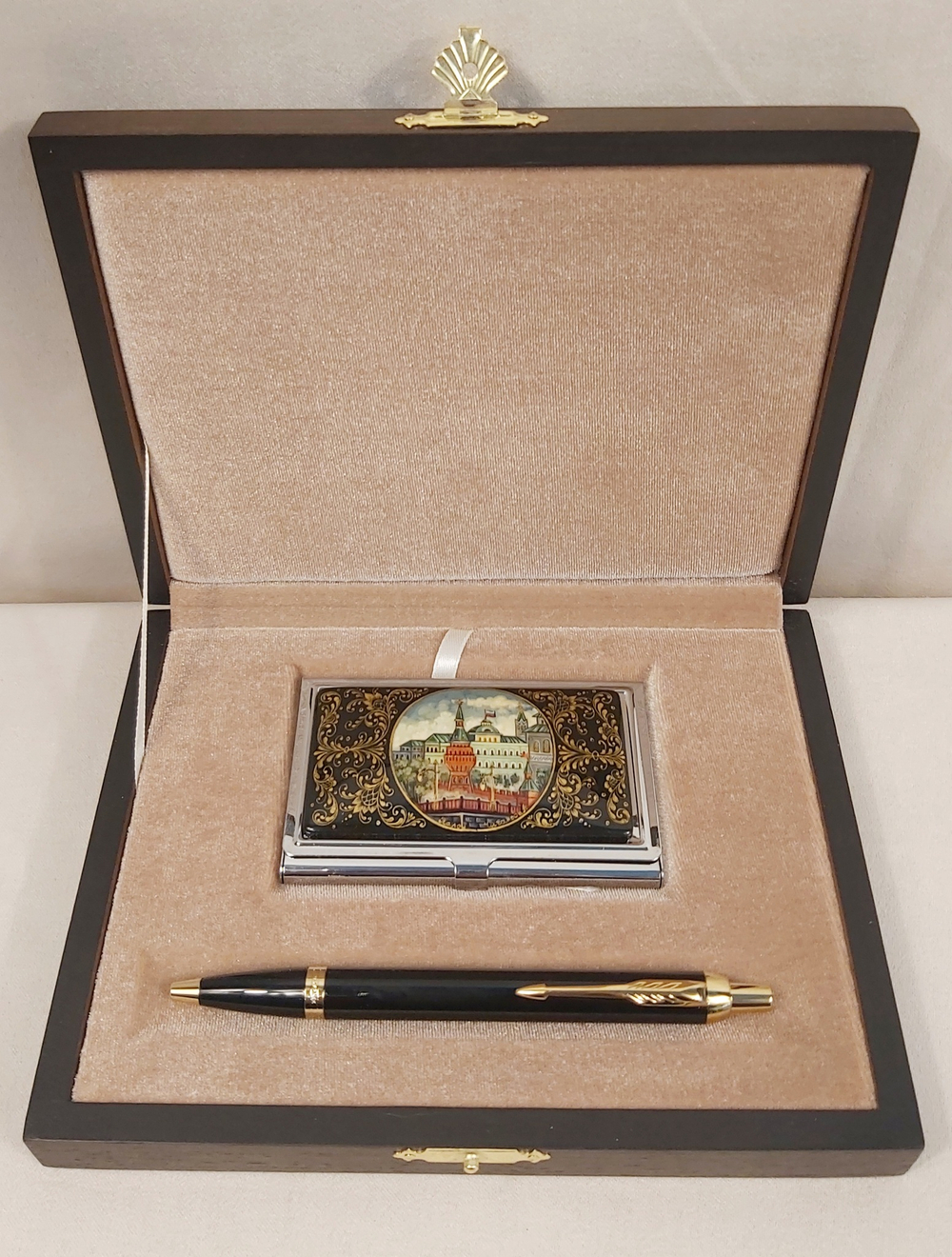 Набор "Москва"  визитница персональная, ручка