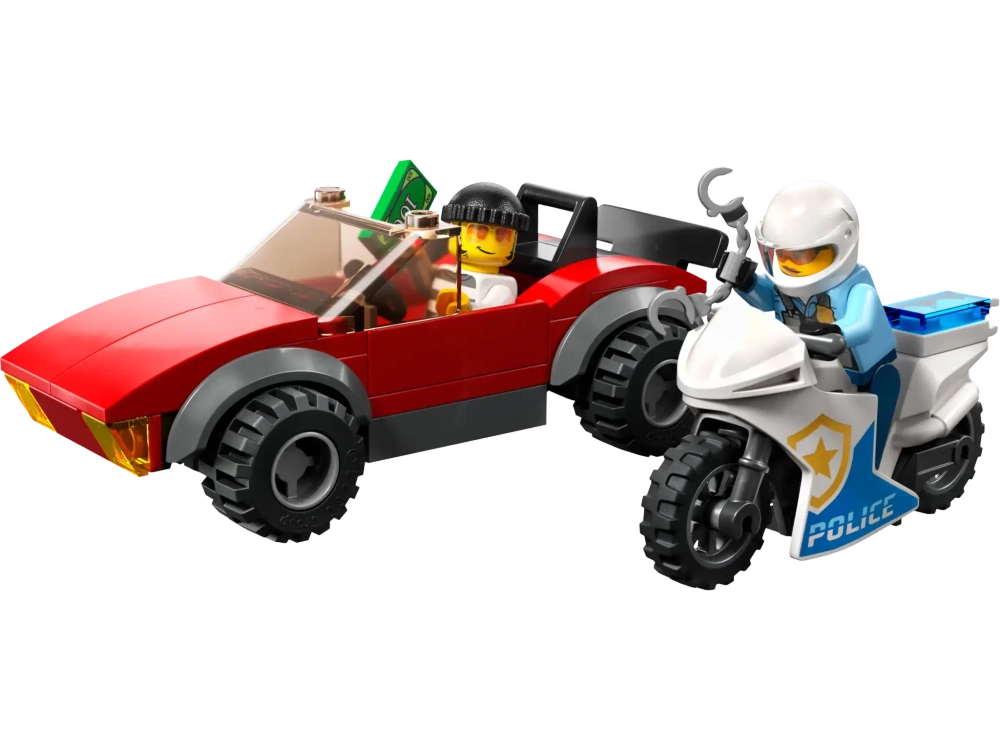 Конструктор LEGO City 60392 Полицейская погоня на байке