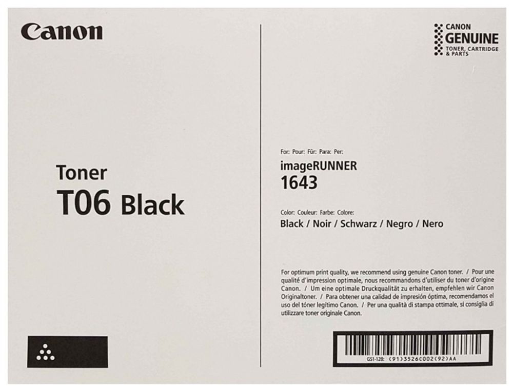 Картриджи Canon T06 3526C002 черный