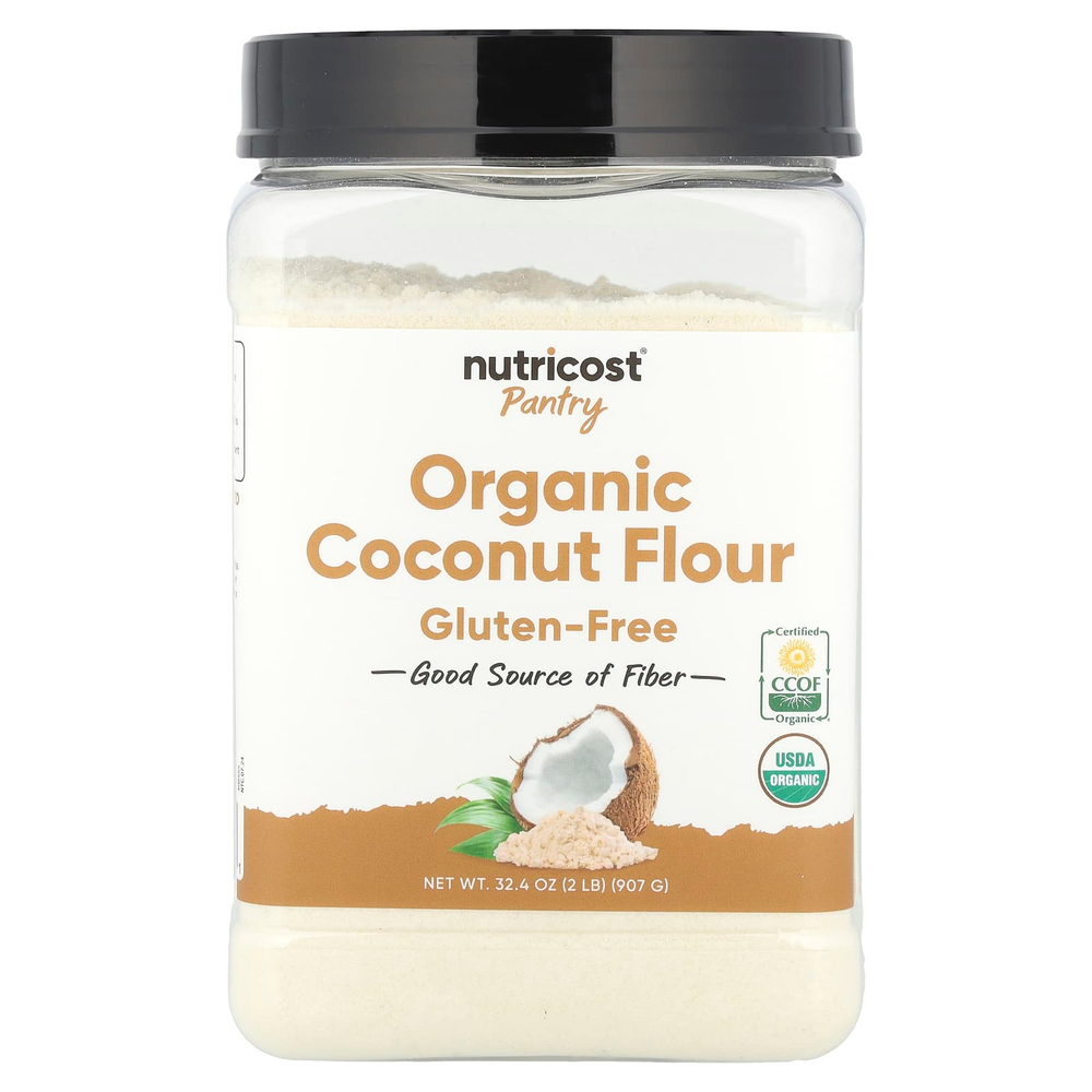 Nutricost, Pantry, органическая кокосовая мука, 907 г (32,4 унции)
