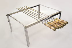 Шашлычный набор «Без клапана» на 6 шампуров