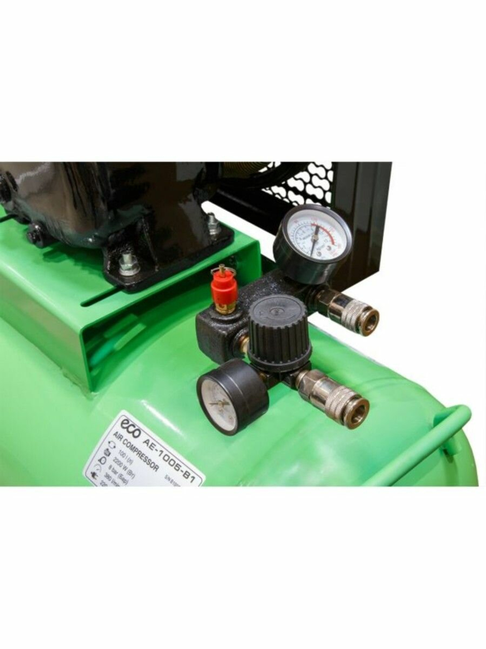 Масляный компрессор ECO "AE-1005-B1", мощность 2.2кВт, ресивер 100л