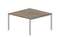 Составной стол Strike на 2 рабочих места 1380х1366х750мм (меламиновые аутлеты)
