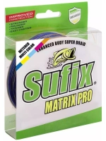 Плетеный шнур для рыбалки SUFIX Matrix Pro зеленая 135 м 0.20 мм 18 кг, PE 1,5 (леска плетеная)