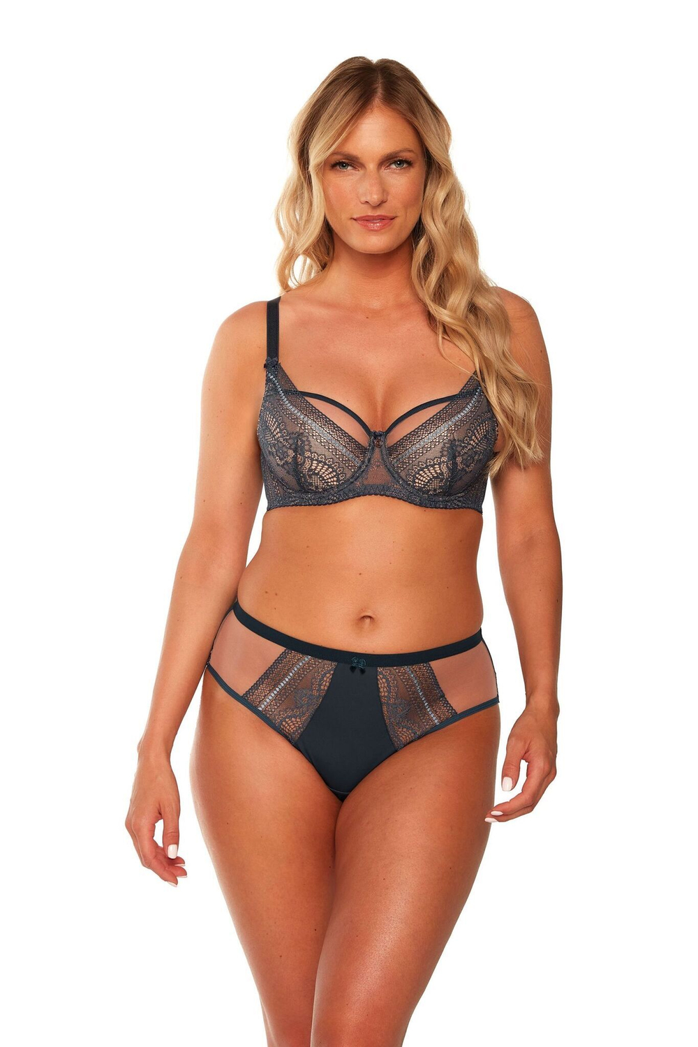 Трусики-слипы Lena со средней линией талии (Размер: XL) (Цвет: темно-синий)