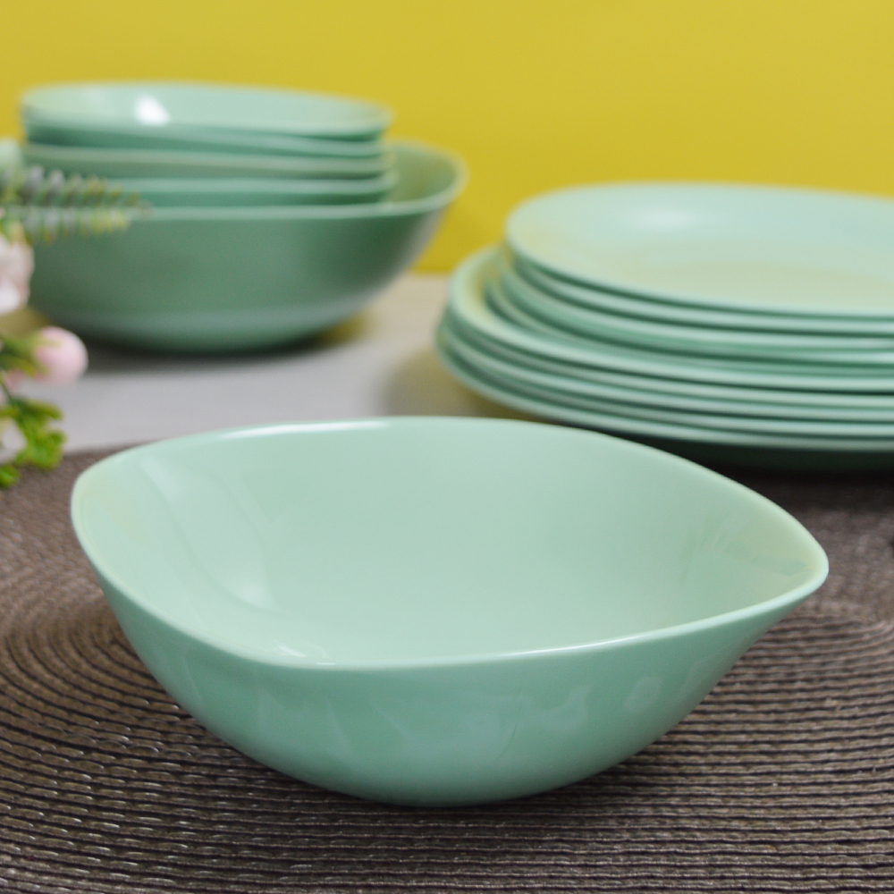 Столовый набор 19 предметов "GREEN" квадрат. (99200)