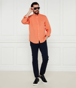 Льняная рубашка H-LIAM-BD-E-C1-243 BOSS BLACK - оранжевый(50522592)