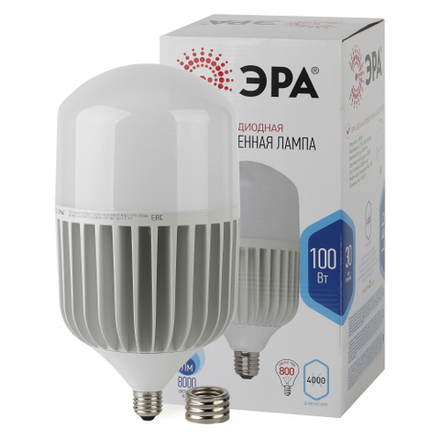 Лампа светодиодная ЭРА STD LED POWER T160-100W-4000-E27/E40 Е27 / Е40 100Вт колокол нейтральный белый свет