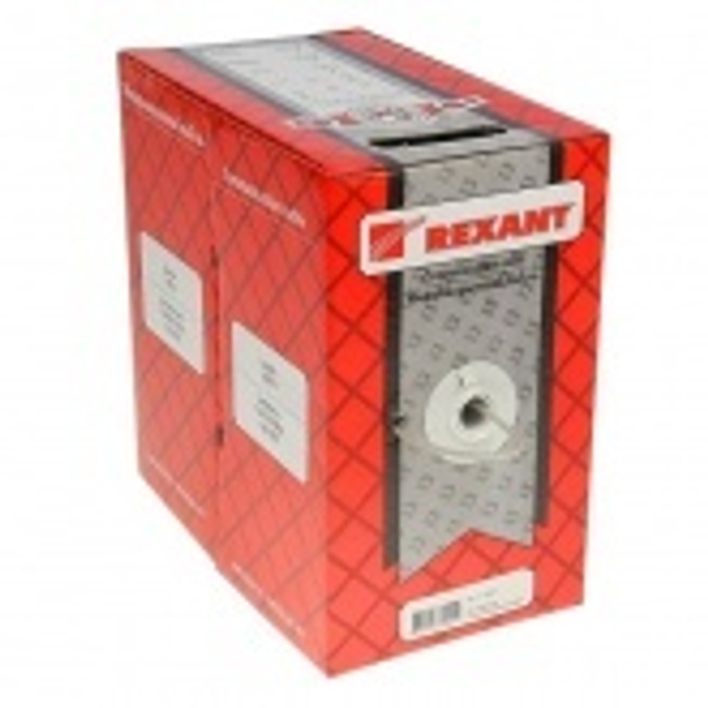 Кабель витая пара неэкранированный UTP 4PR 24AWG cat 5e CU outdoor/уличный 8 жил [305м] Rexant (провод для интернета) 01-0045