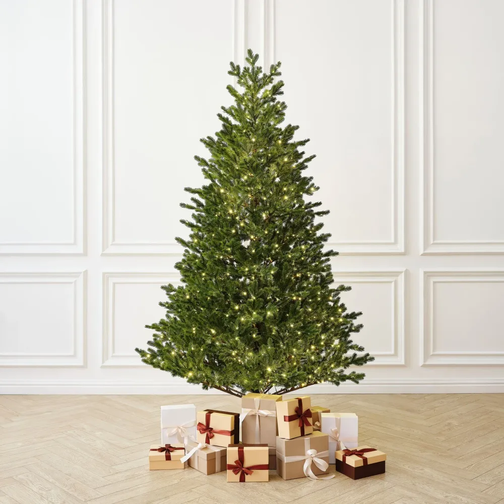 Елка с гирляндой встроенной 2в1 «Meribel» (Литая хвоя) от 1,8 м до 3 м
