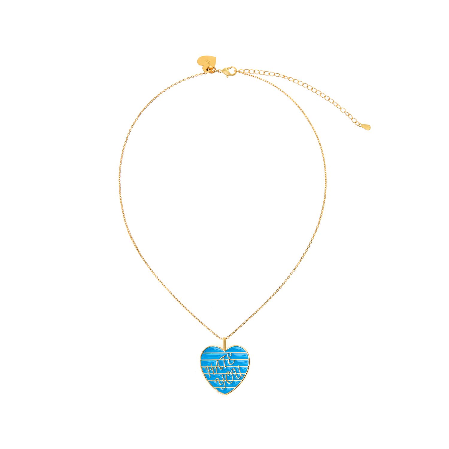 Колье Hate You Necklace – Electric Blue