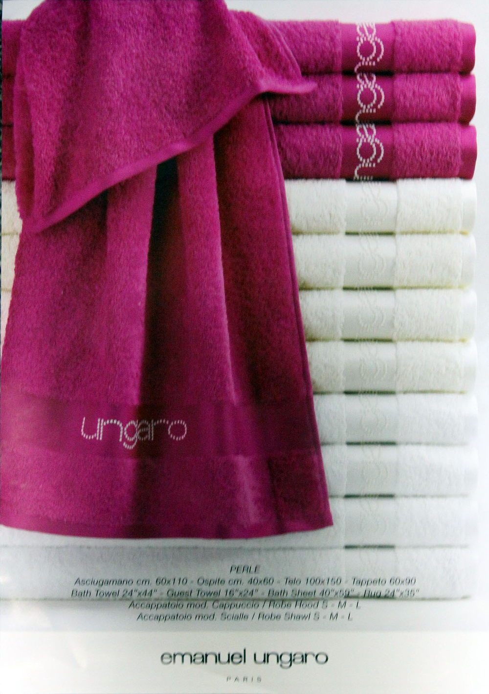 Набор полотенец 2 шт Emanuel Ungaro Perle Glinder Италия фото