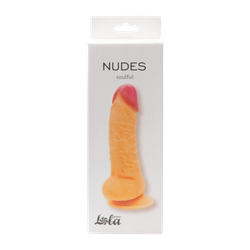 Фаллоимитатор мягкий на присоске Nudes Soulful (13,5 см)
