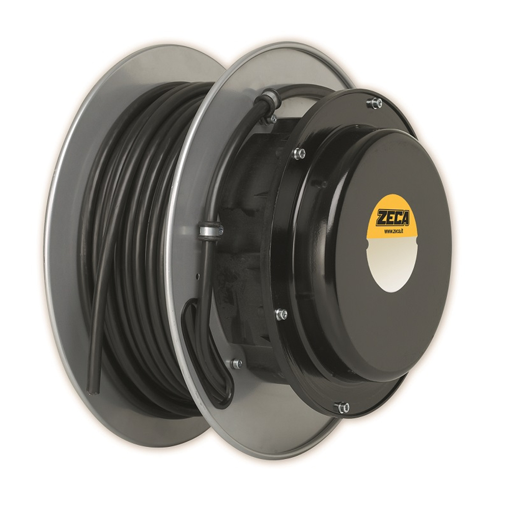 Катушка открытая кабельная 53+2 метра, 380 В, кабель 4 жилы, алюминиевый корпус, ZECA (Италия)