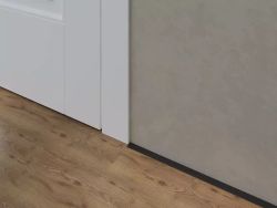 Микроплинтус micro 11 mini черный анодированный, 2000x5x11 мм