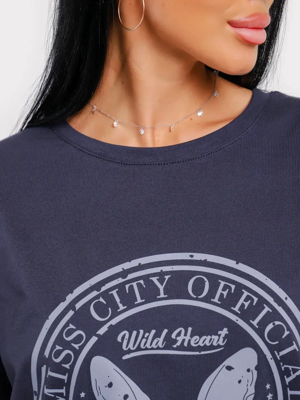 Футболка оверсайз больших размеров принт