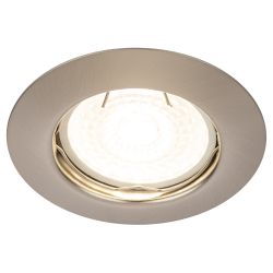 ST3 SN Светильник ЭРА штампованный MR16,12V/220V, 50W сатин никель | Штампованные встраиваемые светильники