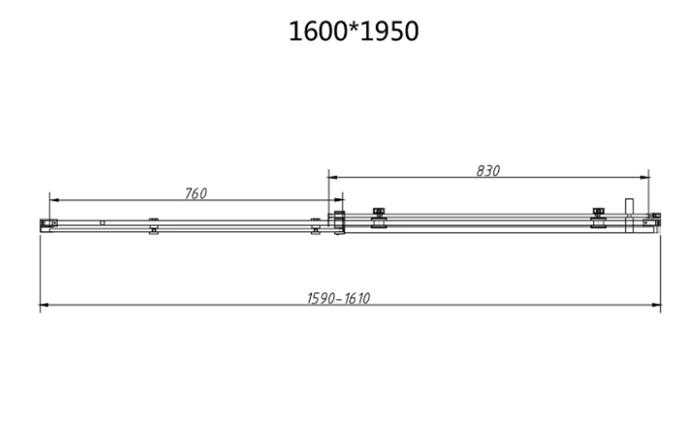 Душевой уголок Como-N VSR-4CN9016CL, 1600*900, хром, стекло прозрачное, , шт