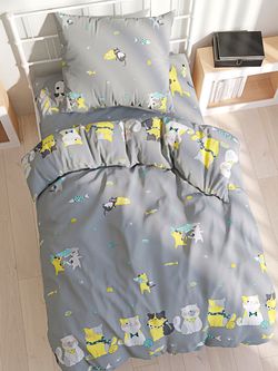 Пододеяльник поплин Сказка "Рыболовы" 1,5-спальный на молнии 145x215 см