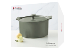Кастрюля с крышкой 3л Maxwell & Williams Indulgence серо-зеленая